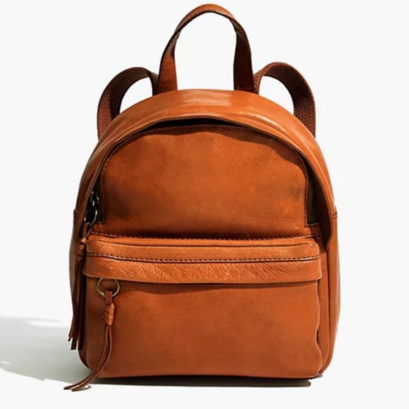 nwt MADEWELL leather lorimer mini backpack with ead logo - Picture 1 of 5